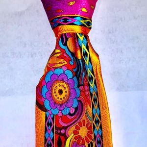 VITALIANO PANCALDI 100% ITALIAN SILK TIE.